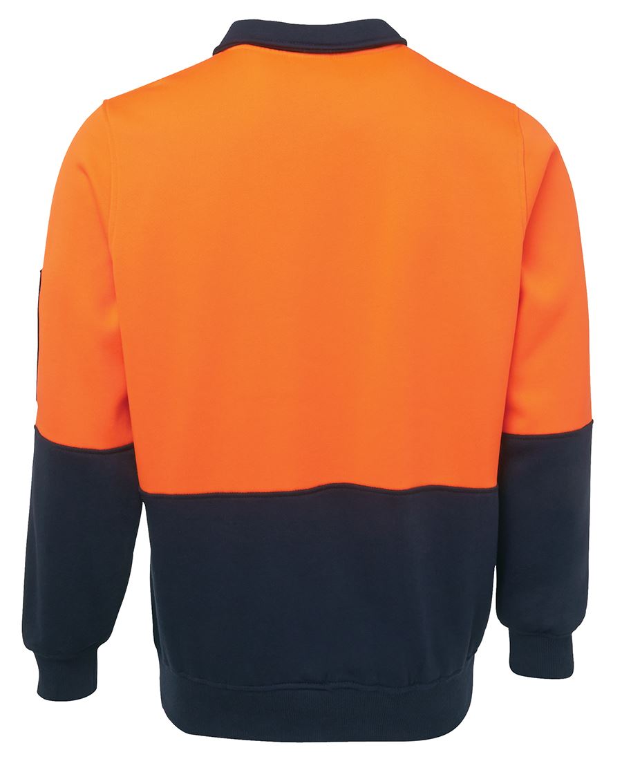 JBs HiVis Half Zip Fleecy Jumper - 6HVFH