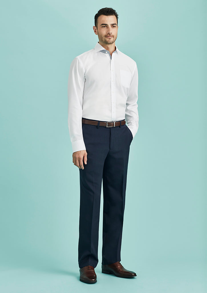 Biz Corporates Mens Flat Front Pant - 70112