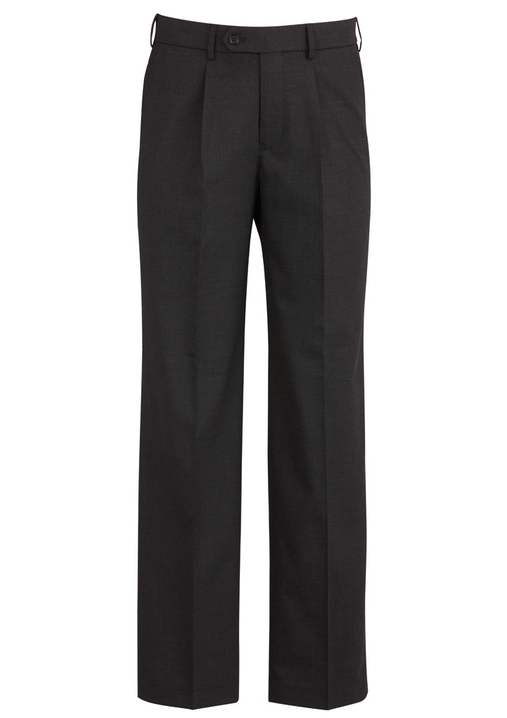 Biz Corporates Mens One Pleat Wool Blend Pant - 74011