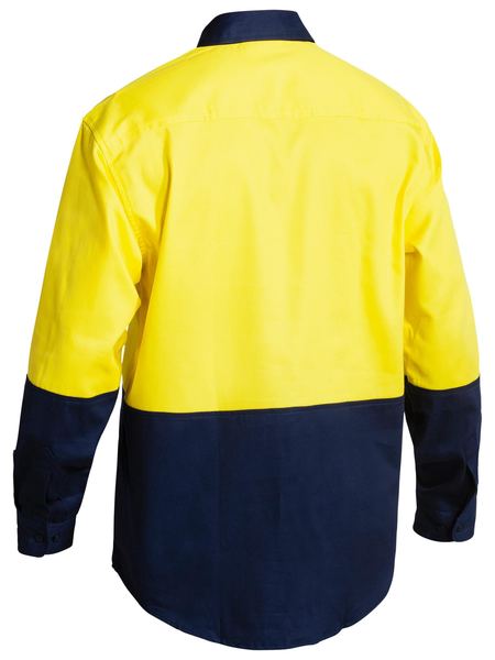 Bisley HiVis Cotton Drill L/S Shirt - BS6267