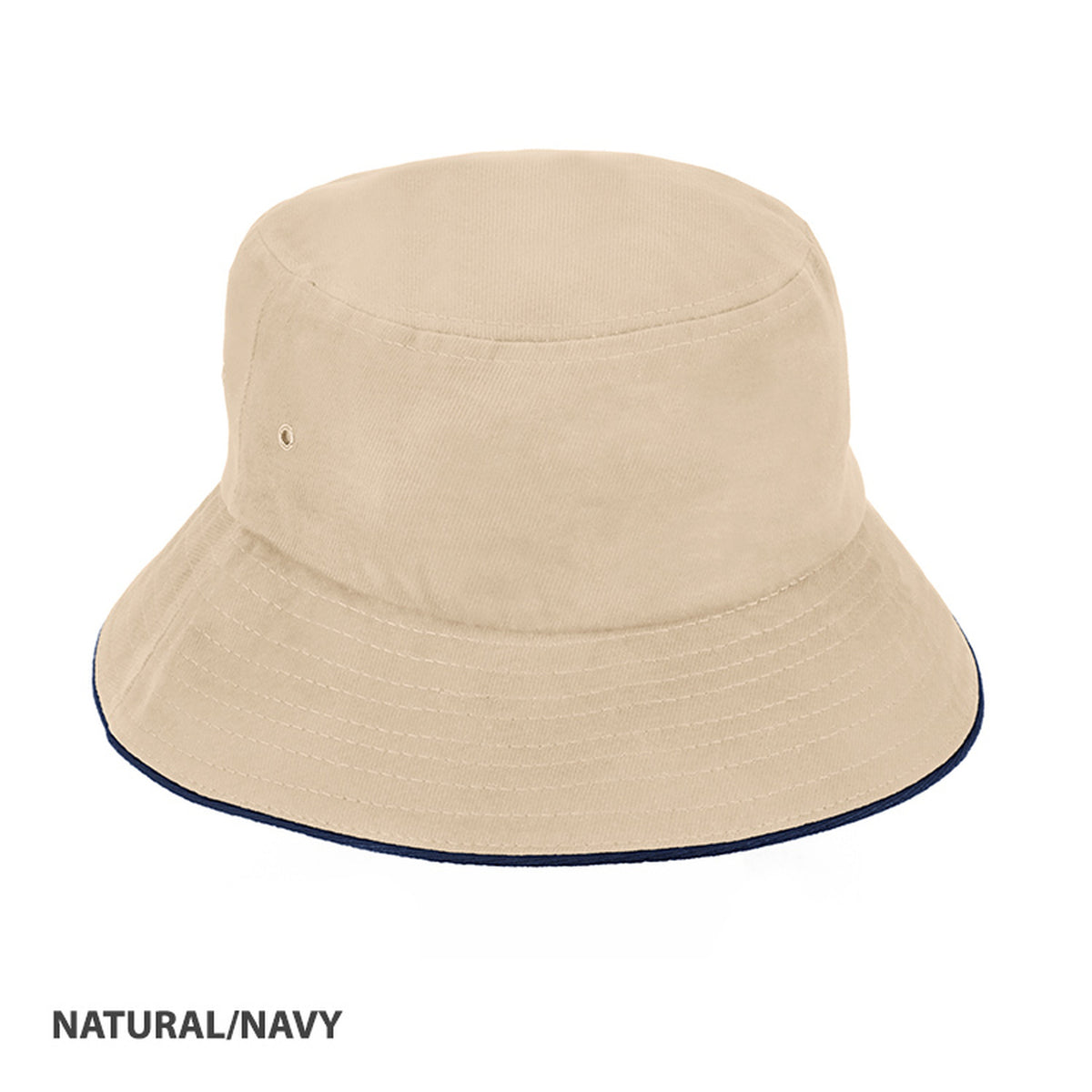 Grace Contrast Cotton Bucket Hat - AH695