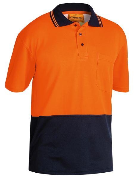 BISLEY BK1234 HIVIS COTTON BACK POLO