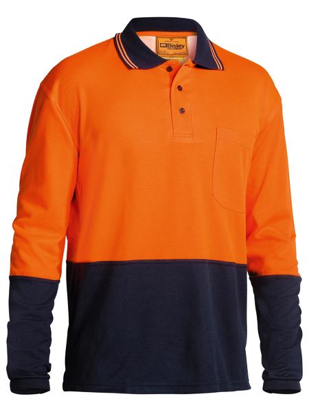 Bisley HiVis Cotton Back L/S Polo - BK6234