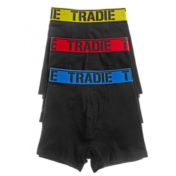 Tradie Mens Fitted Trunks - 3pk