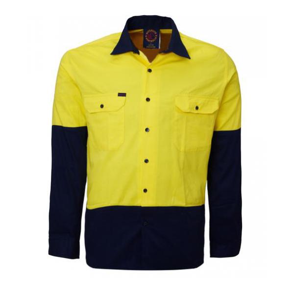 RITEMATE RM107V2 HIVIS LIGHT VENTED SHIRT