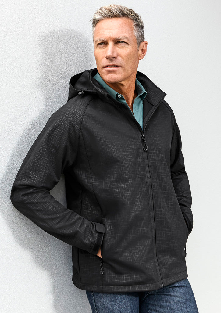 Biz Mens Geo Soft Shell Jacket - J135M