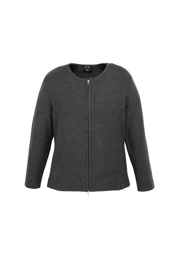 Biz Ladies 2-way Zip Cardigan