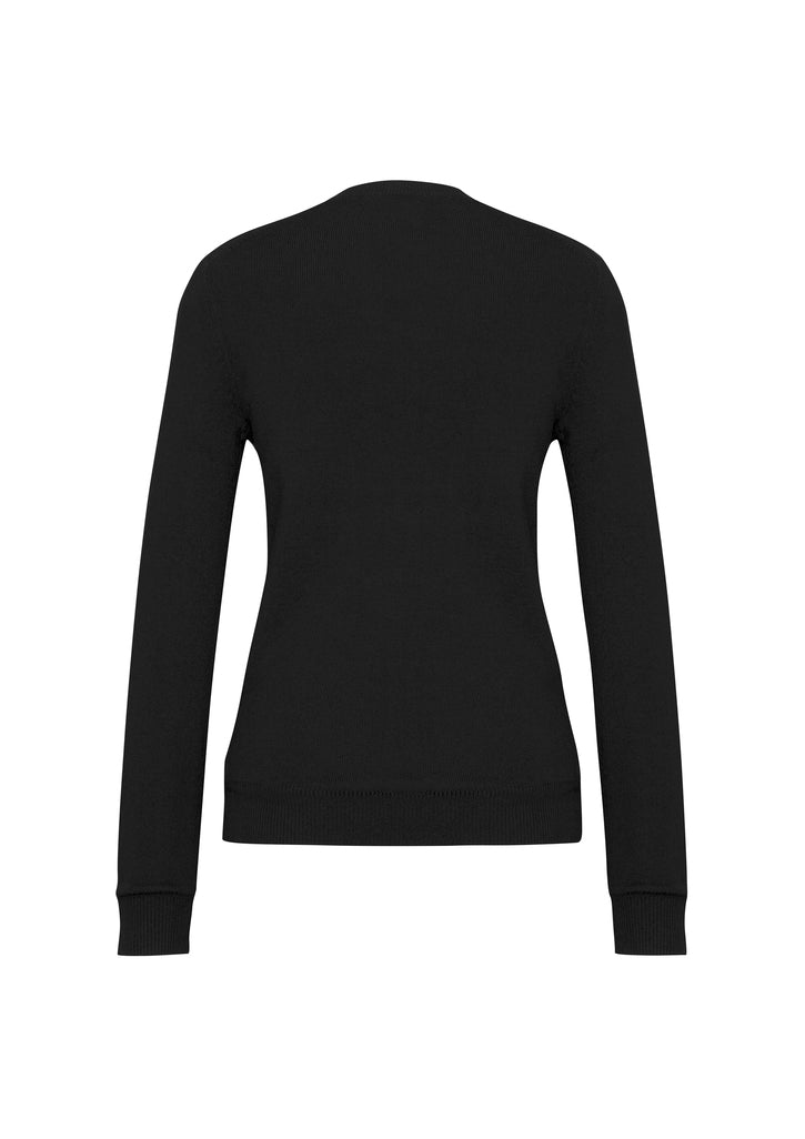 Biz Ladies V- Neck Knitted Pullover