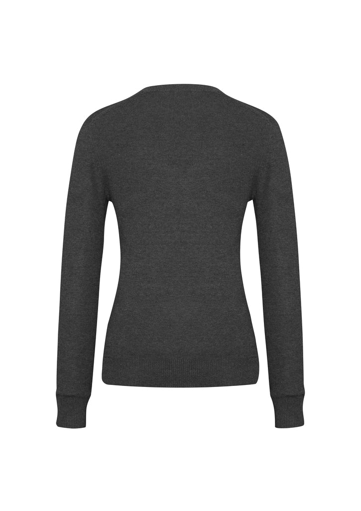 Biz Ladies V- Neck Knitted Pullover