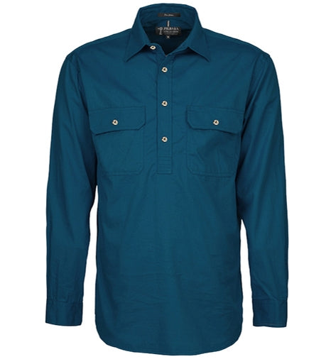 Pilbara Mens Cotton C/Front L/S Shirt - RM200CF