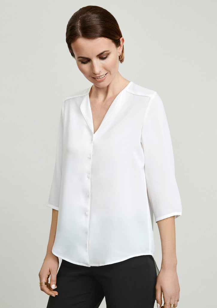 Biz Ladies Lily Longline Blouse - S015LT