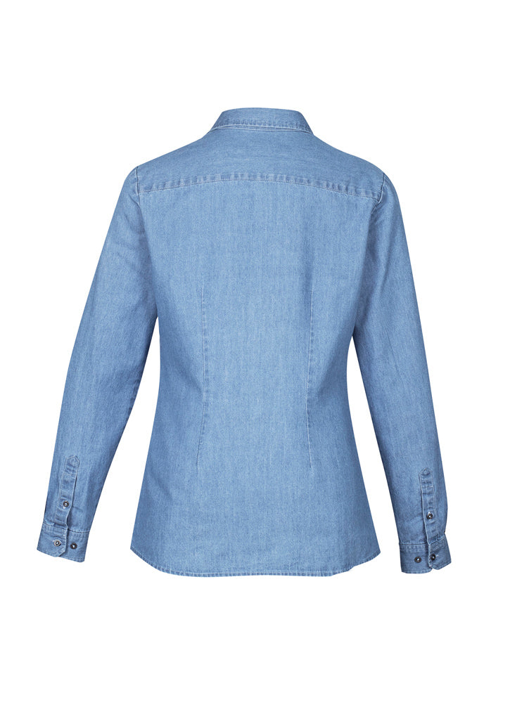 Biz Ladies Indie Denim L/S Shirt