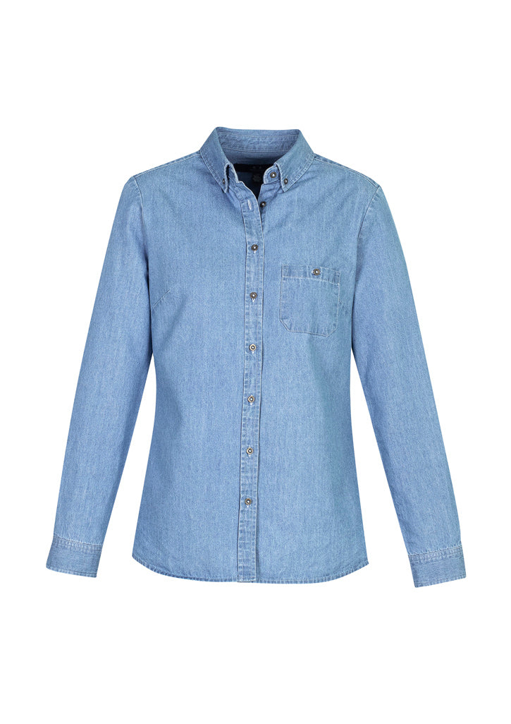 Biz Ladies Indie Denim L/S Shirt