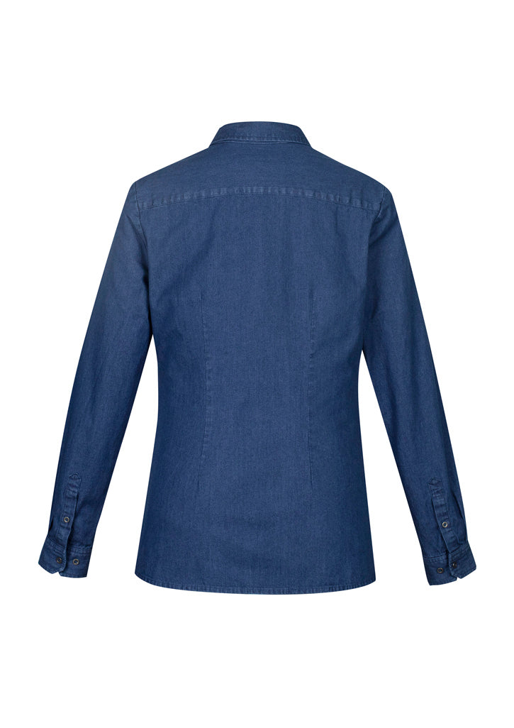 Biz Ladies Indie Denim L/S Shirt