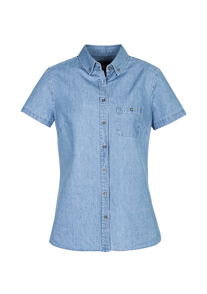 Biz Ladies Indie Denim S/S Shirt - S017LS