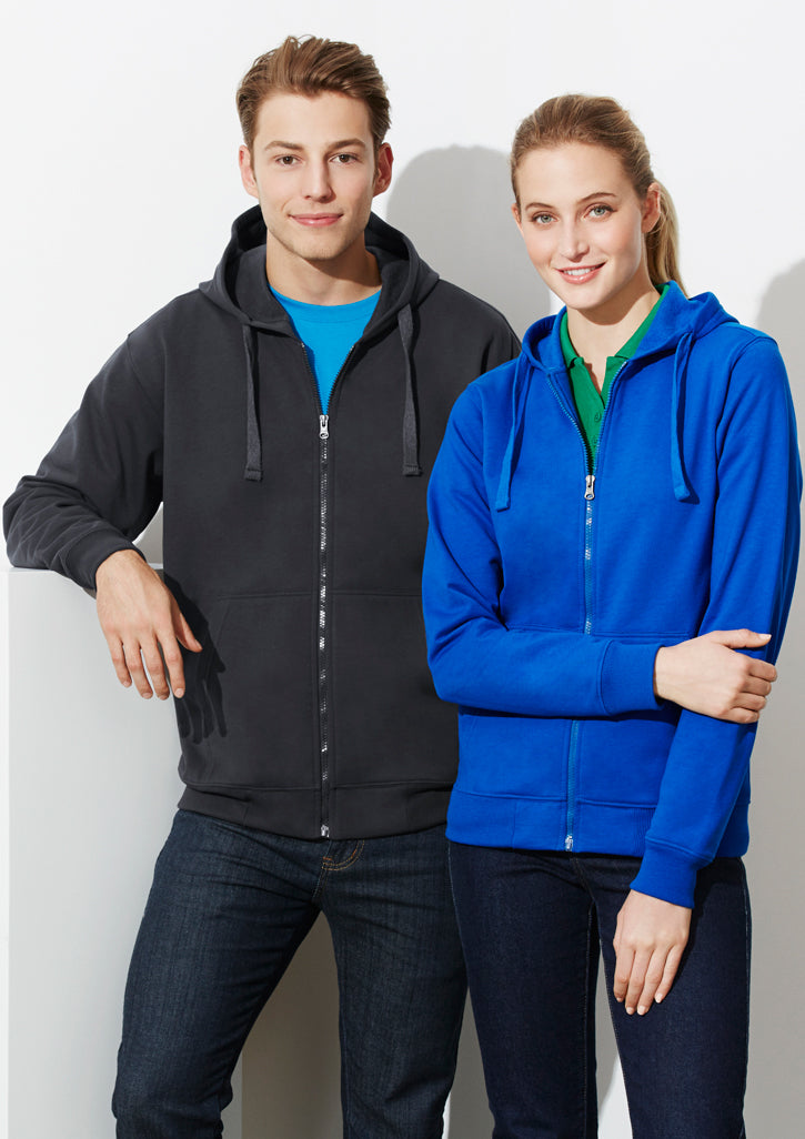 Biz Mens Crew Zip Hoodie