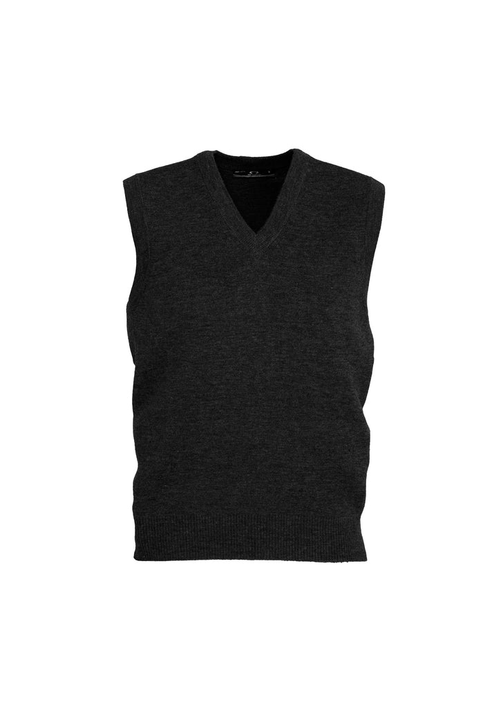 Biz Mens V-Neck Wool-Mix Vest