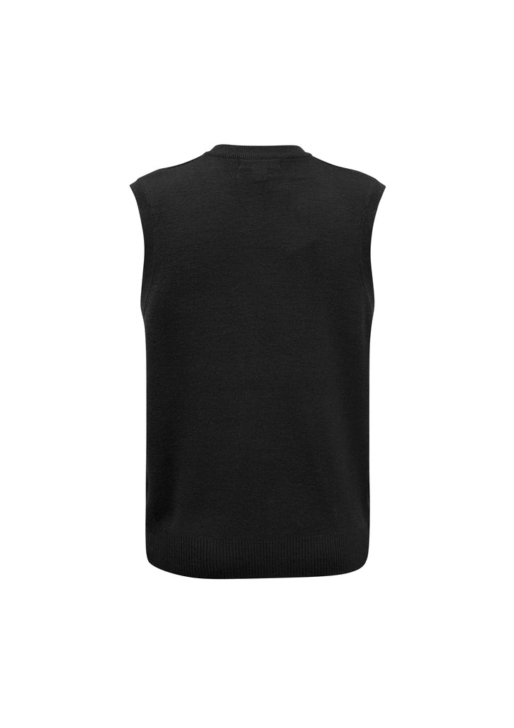 Biz Mens V-Neck Wool-Mix Vest