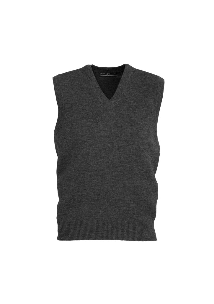 Biz Mens V-Neck Wool-Mix Vest