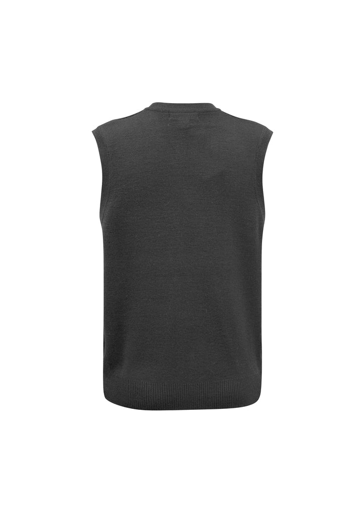 Biz Mens V-Neck Wool-Mix Vest