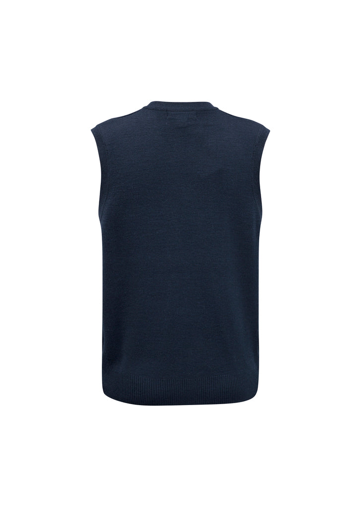 Biz Mens V-Neck Wool-Mix Vest