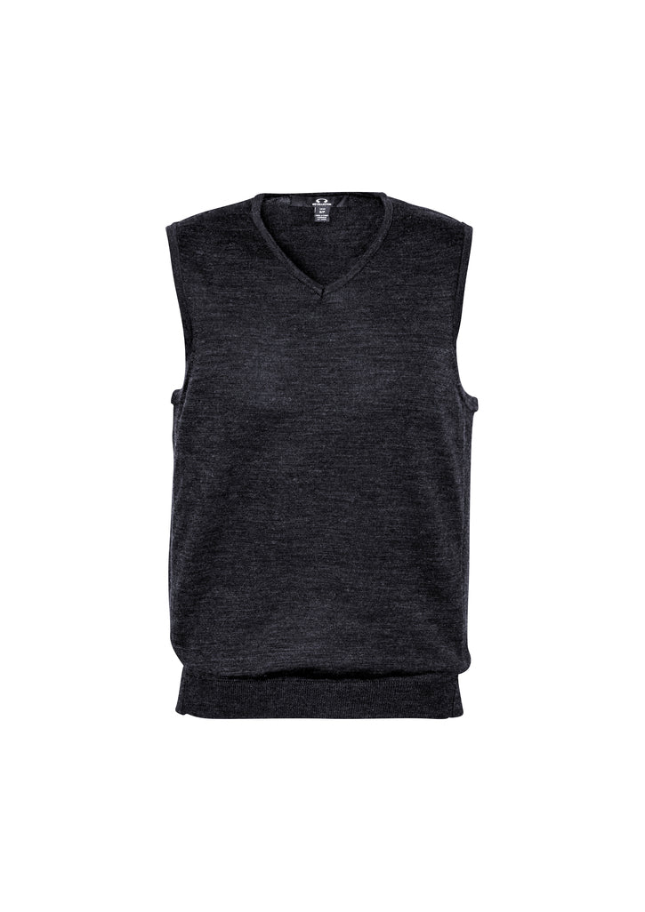 Biz Mens Milano Wool Mix Vest - WV619M