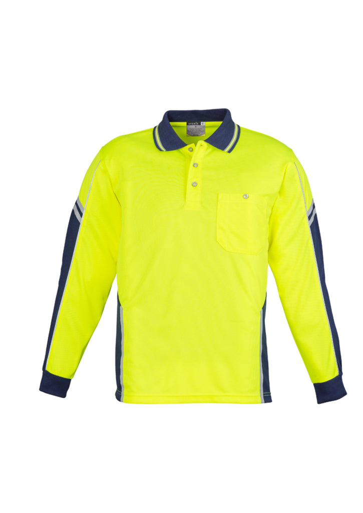 SYZMIK HiVis Squad L/S Polo - ZH238