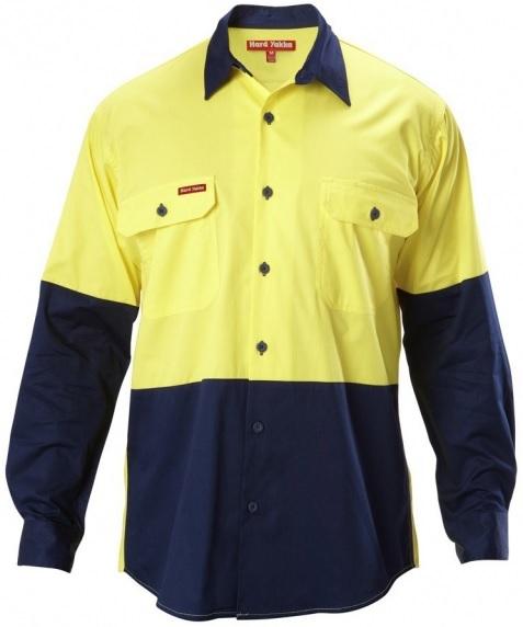 YAKKA Y07558 KOOLGEAR HIVIS LIGHT VENTED SHIRT LS